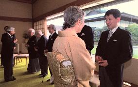 Tanaka honored at imperial tea party